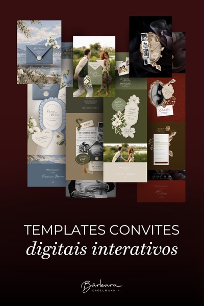 Capa dos templates de convites digitais interativos